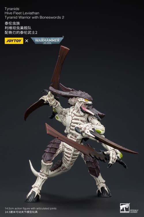 Warhammer 40K Tyranids Hive Fleet Leviathan Tyranid Warrior with Boneswords (Ver. 2) 1/18 Scale Action Figure Gallery Image 10