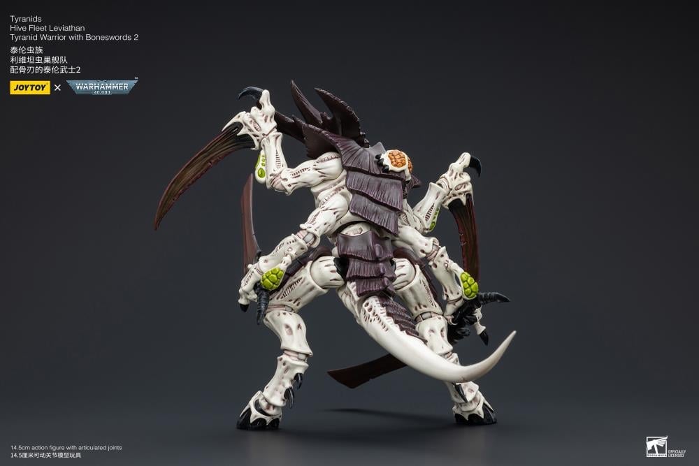 Warhammer 40K Tyranids Hive Fleet Leviathan Tyranid Warrior with Boneswords (Ver. 2) 1/18 Scale Action Figure Gallery Image 6