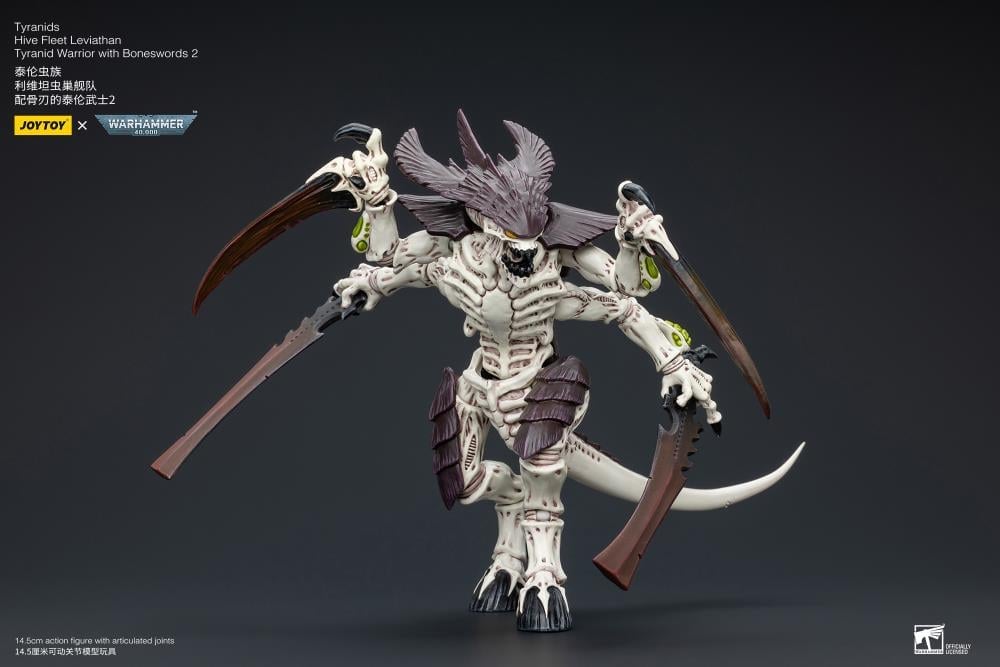 Warhammer 40K Tyranids Hive Fleet Leviathan Tyranid Warrior with Boneswords (Ver. 2) 1/18 Scale Action Figure Gallery Image 8