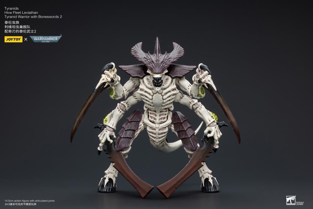 Warhammer 40K Tyranids Hive Fleet Leviathan Tyranid Warrior with Boneswords (Ver. 2) 1/18 Scale Action Figure Gallery Image 4