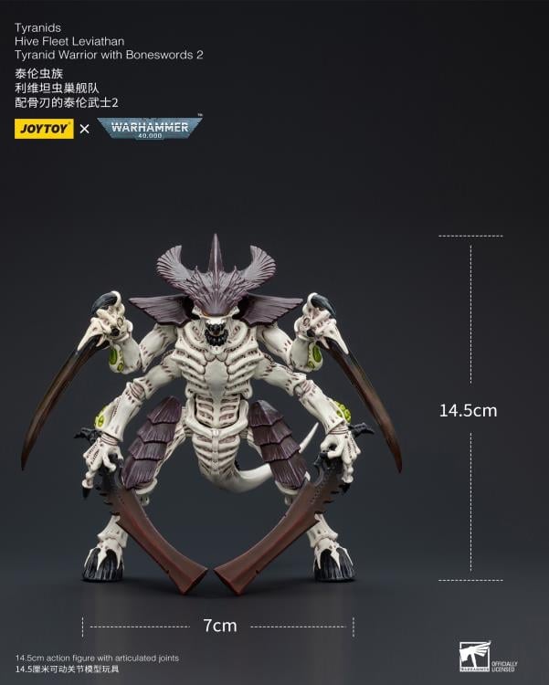 Warhammer 40K Tyranids Hive Fleet Leviathan Tyranid Warrior with Boneswords (Ver. 2) 1/18 Scale Action Figure Gallery Image 15
