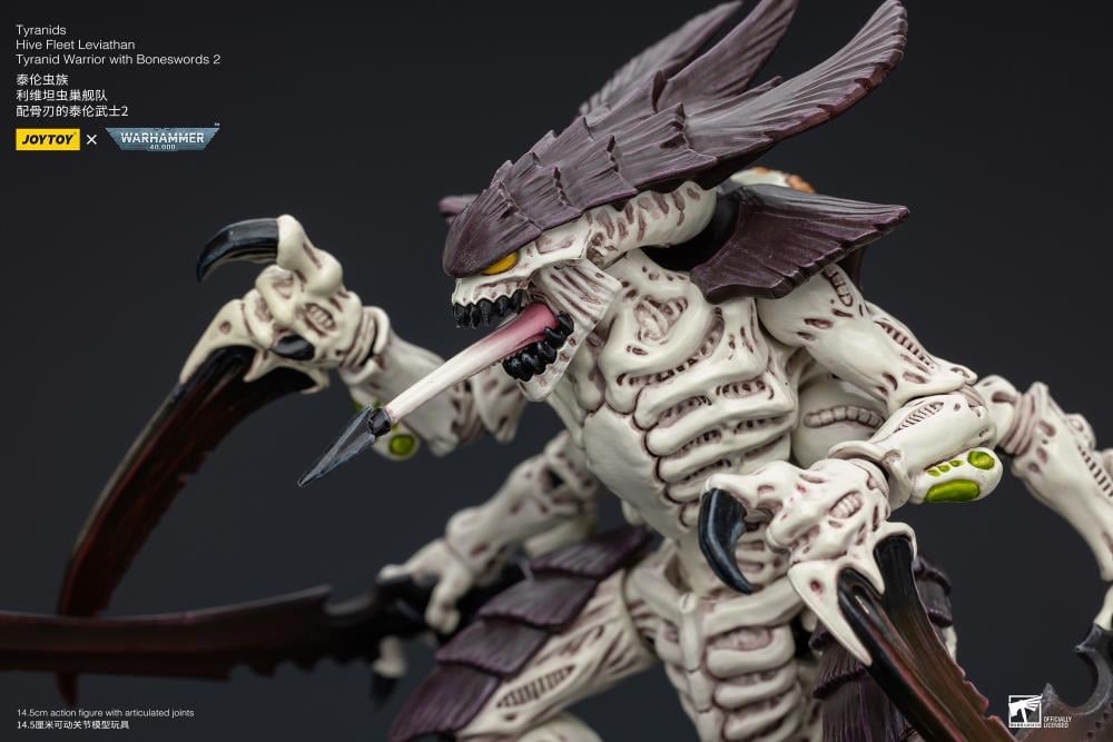 Warhammer 40K Tyranids Hive Fleet Leviathan Tyranid Warrior with Boneswords (Ver. 2) 1/18 Scale Action Figure Gallery Image 13