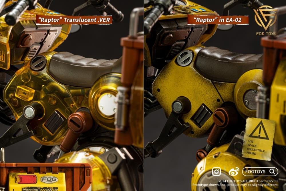 Fantasy Alphabet Series Raptor (Translucent Ver.) 1/12 Scale Vehicle Gallery Image 6
