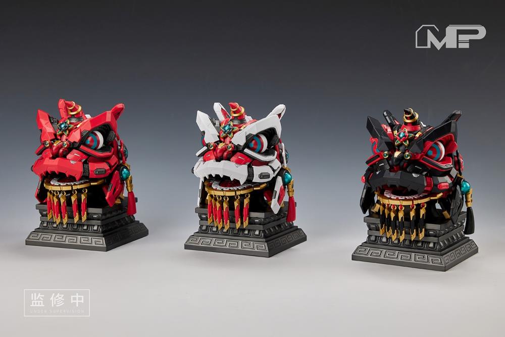 Lion Dance Assembly Model Classic of Mountains and Seas Black Lion Model Kit Gallery Image 3