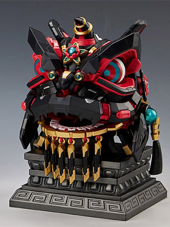 Lion Dance Assembly Model Classic of Mountains and Seas Black Lion Model Kit Gallery Image 2