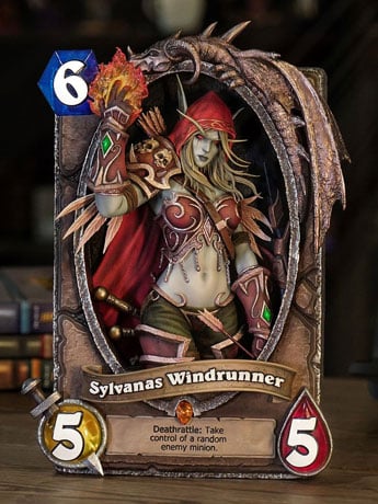 Hearthstone Sylvanas Windrunner (10th Anniversary) Limited Edition 3D Art Frame Gallery Image 2