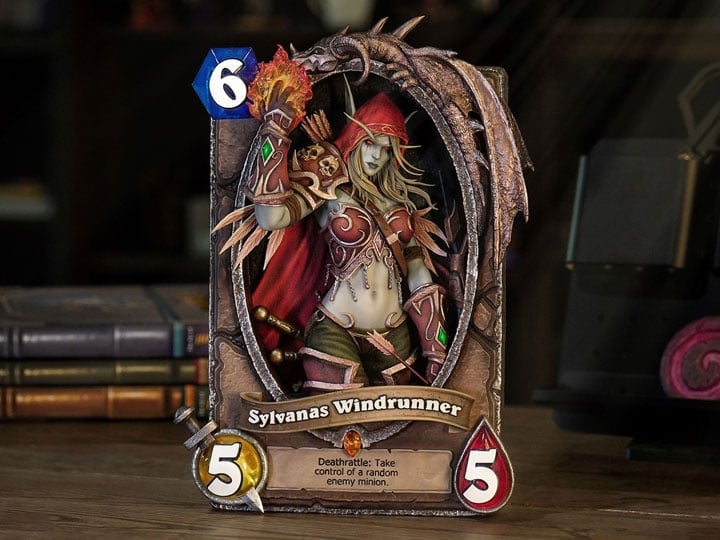 Hearthstone Sylvanas Windrunner (10th Anniversary) Limited Edition 3D Art Frame Gallery Image 1