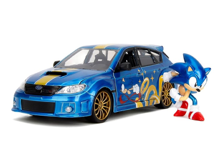 Sonic The Hedgehog Hollywood Rides Sonic Figure & 2012 Subaru