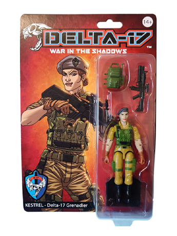 Delta-17: War in the Shadows Kestrel Action Figure Gallery Image 2