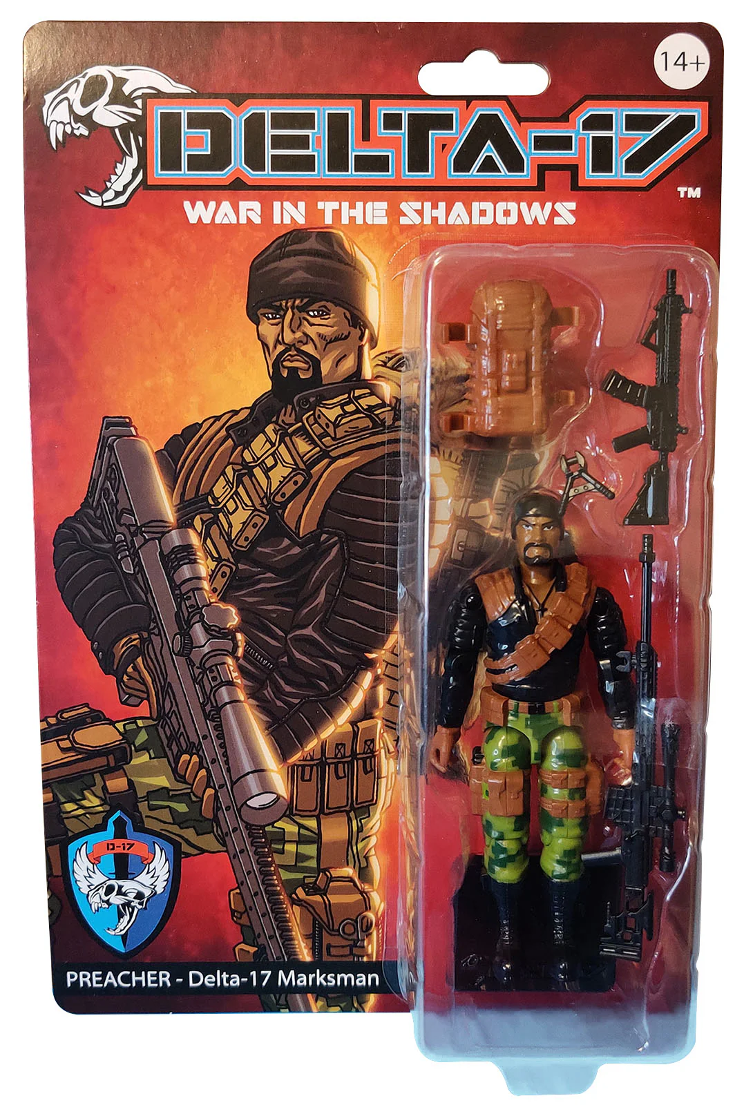 Delta-17: War in the Shadows Preacher Action Figure Gallery Image 10