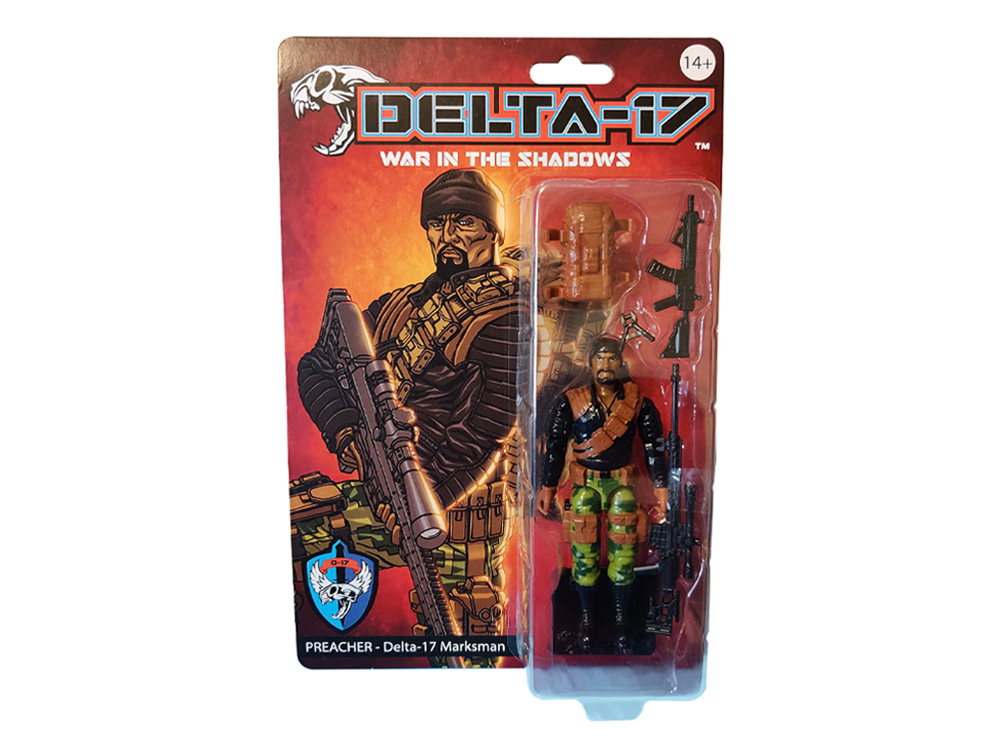 Delta-17: War in the Shadows Preacher Action Figure Gallery Image 1
