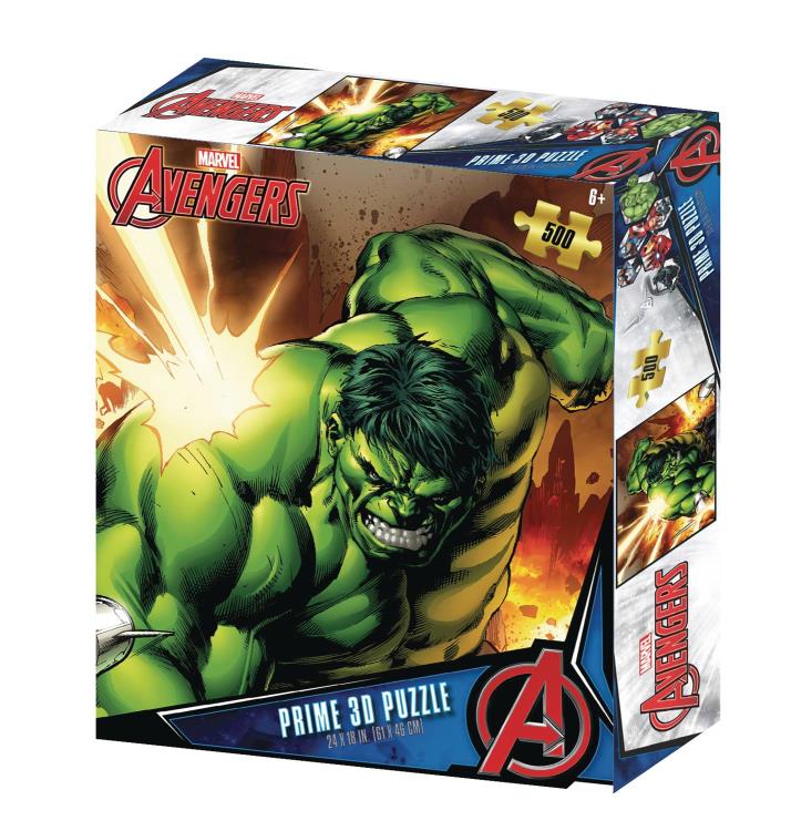 Marvel Avengers Hulk 3D Lenticular 500-Piece Puzzle Gallery Image 3