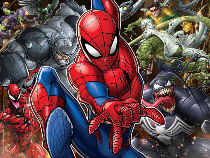 Marvel Spider-Man 3D Lenticular 500-Piece Puzzle