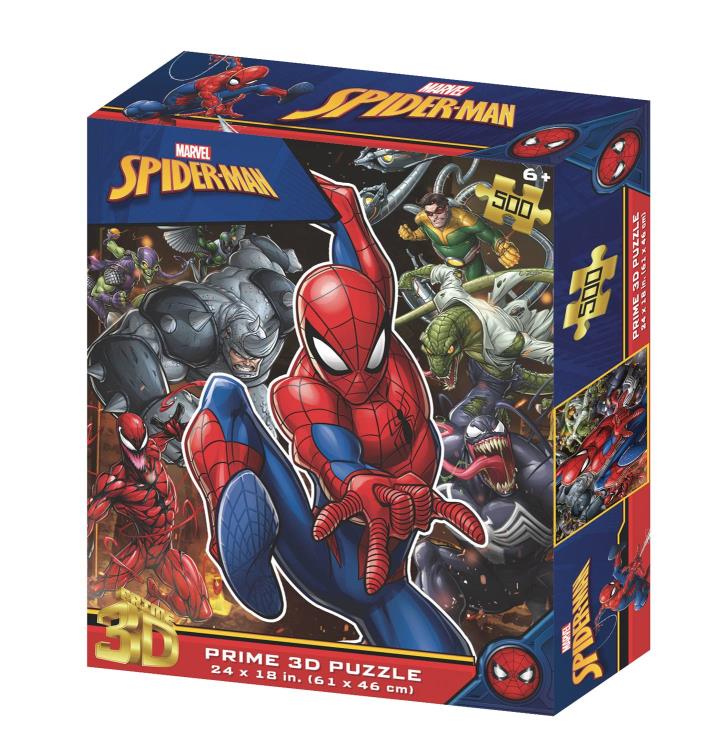 その他 Marvel  Spider Man Marvel Spider-Man 3D Lenticular 500-Piece Puzzle
