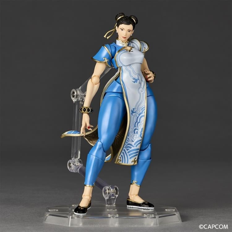 Street Fighter 6 Amazing Yamaguchi Revoltech NR063 Chun-Li Action Figure Gallery Image 3