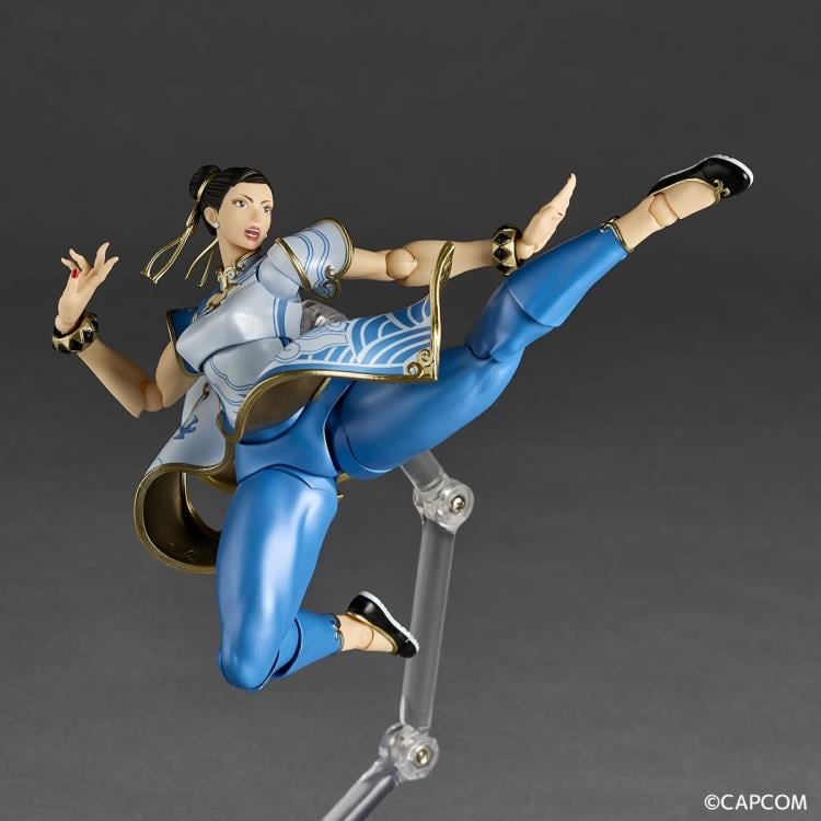 Street Fighter 6 Amazing Yamaguchi Revoltech NR063 Chun-Li Action Figure Gallery Image 10
