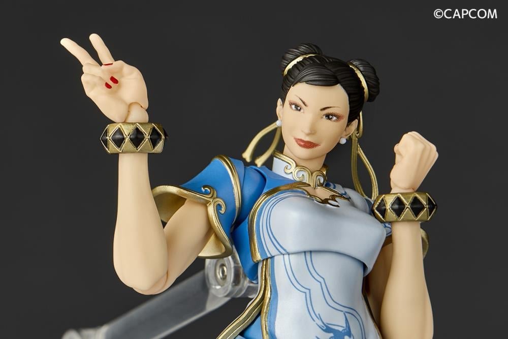 Street Fighter 6 Amazing Yamaguchi Revoltech NR063 Chun-Li Action Figure Gallery Image 13