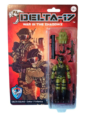 Delta-17: War in the Shadows Delta Squad B Infantry Action Figure Gallery Image 2