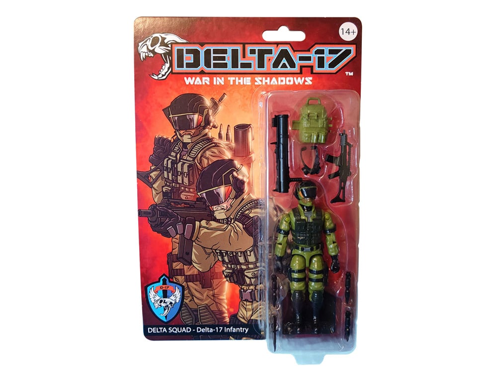 Delta-17: War in the Shadows Delta Squad B Infantry Action Figure Gallery Image 1