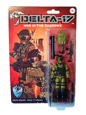 Delta-17: War in the Shadows Delta Squad B Infantry Action Figure Gallery Image 2
