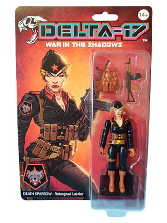 Delta-17: War in the Shadows Retrograd Death Sparrow Action Figure Gallery Image 2