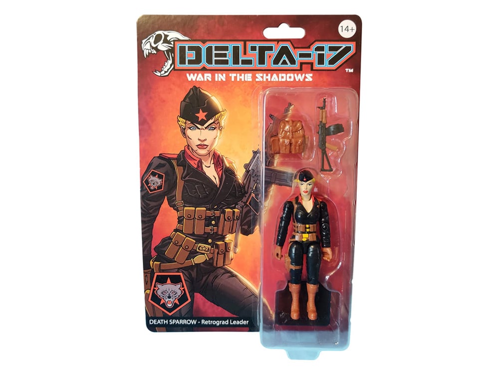 Delta-17: War in the Shadows Retrograd Death Sparrow Action Figure Gallery Image 1