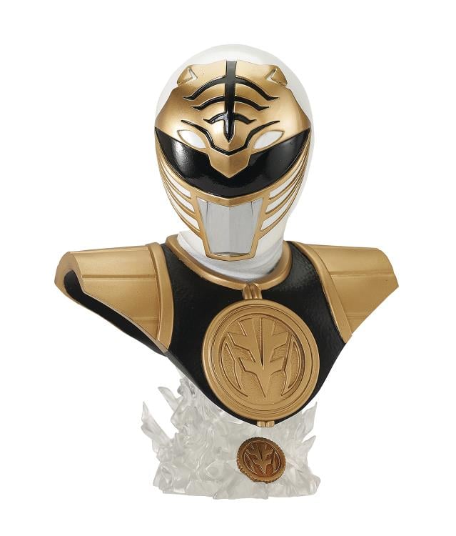 Mighty Morphin Power Rangers Legends in 3D White Ranger 1/2 Scale Limited Edition Bust Gallery Image 11