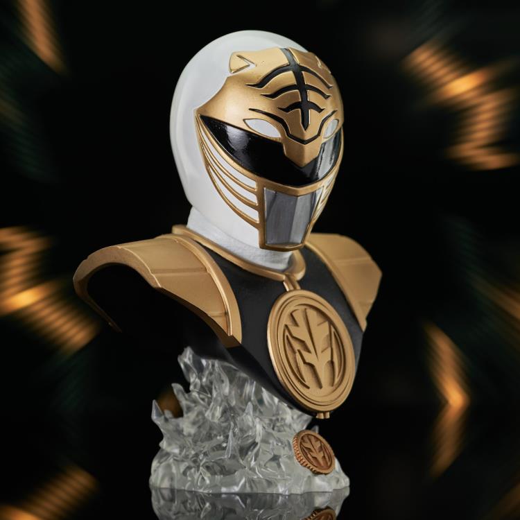 Mighty Morphin Power Rangers Legends in 3D White Ranger 1/2 Scale Limited Edition Bust Gallery Image 4