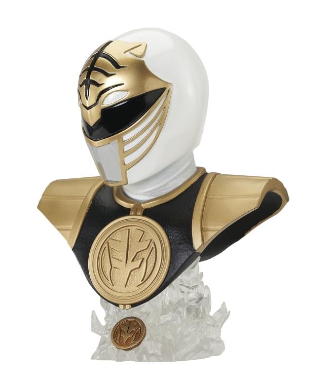 Mighty Morphin Power Rangers Legends in 3D White Ranger 1/2 Scale Limited Edition Bust Gallery Image 12