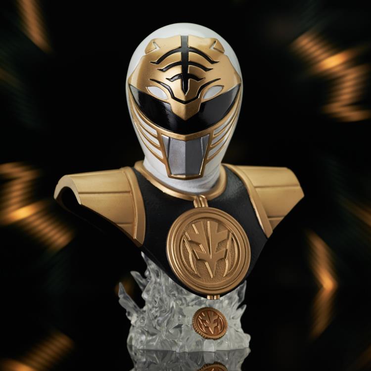 Mighty Morphin Power Rangers Legends in 3D White Ranger 1/2 Scale Limited Edition Bust Gallery Image 3