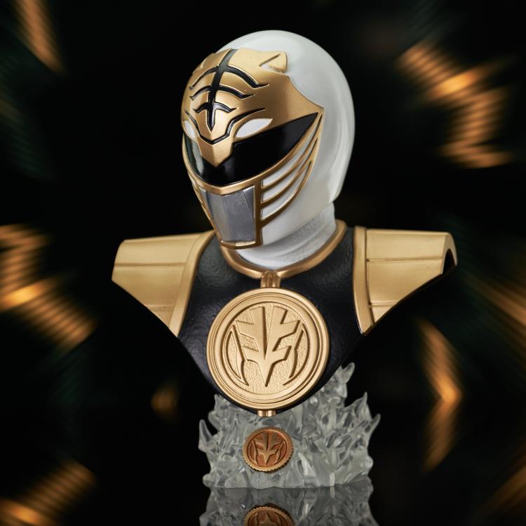 Mighty Morphin Power Rangers Legends in 3D White Ranger 1/2 Scale Limited Edition Bust Gallery Image 5