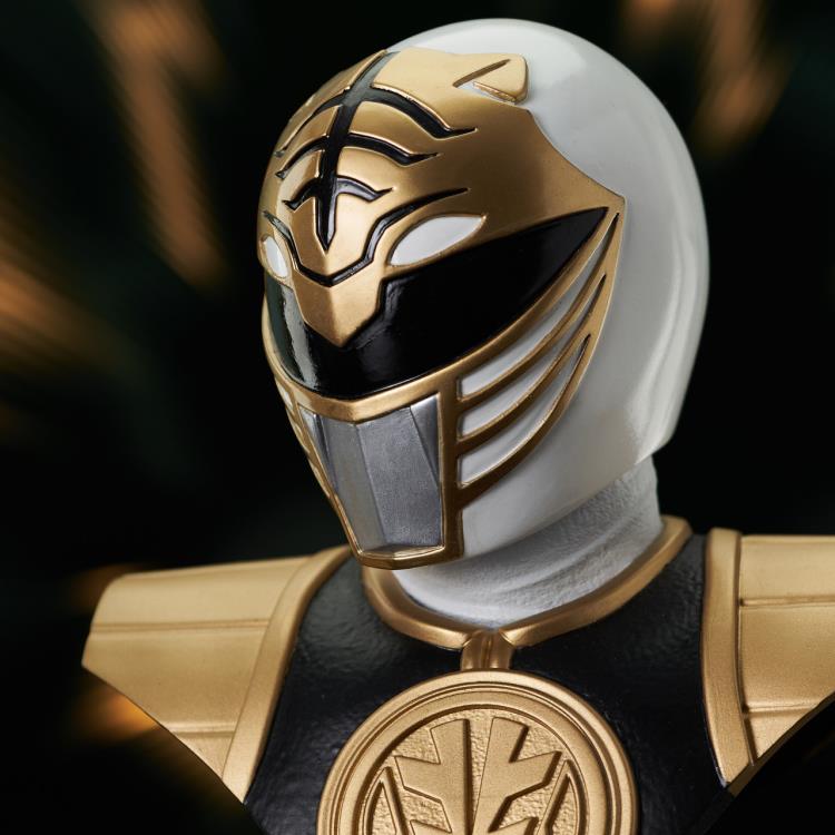 Mighty Morphin Power Rangers Legends in 3D White Ranger 1/2 Scale Limited Edition Bust Gallery Image 7