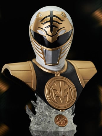 Mighty Morphin Power Rangers Legends in 3D White Ranger 1/2 Scale Limited Edition Bust Gallery Image 2
