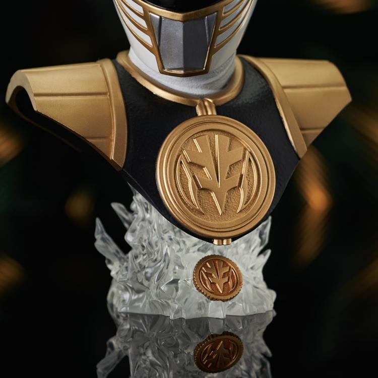 Mighty Morphin Power Rangers Legends in 3D White Ranger 1/2 Scale Limited Edition Bust Gallery Image 10