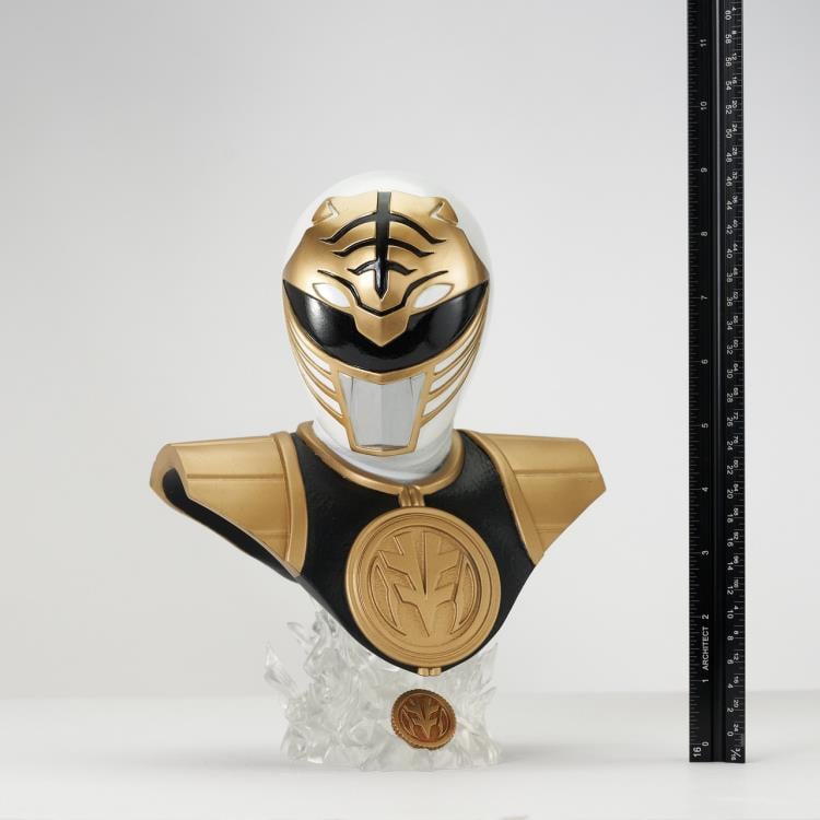 Mighty Morphin Power Rangers Legends in 3D White Ranger 1/2 Scale Limited Edition Bust Gallery Image 13