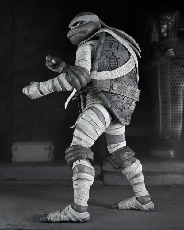 Universal Monsters x Teenage Mutant Ninja Turtles Turtles (Black & White) Action Figure 4-Pack Gallery Image 8