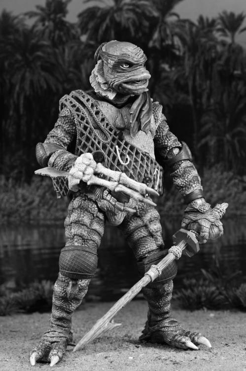 Universal Monsters x Teenage Mutant Ninja Turtles Turtles (Black & White) Action Figure 4-Pack Gallery Image 5
