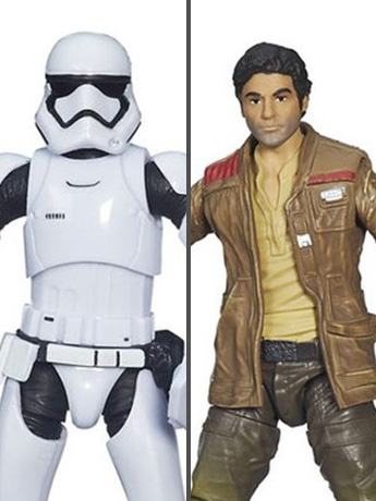 Star Wars: The Black Series 6" Poe Dameron & First Order Riot Control Stormtrooper (The Force Awakens) Gallery Image 2