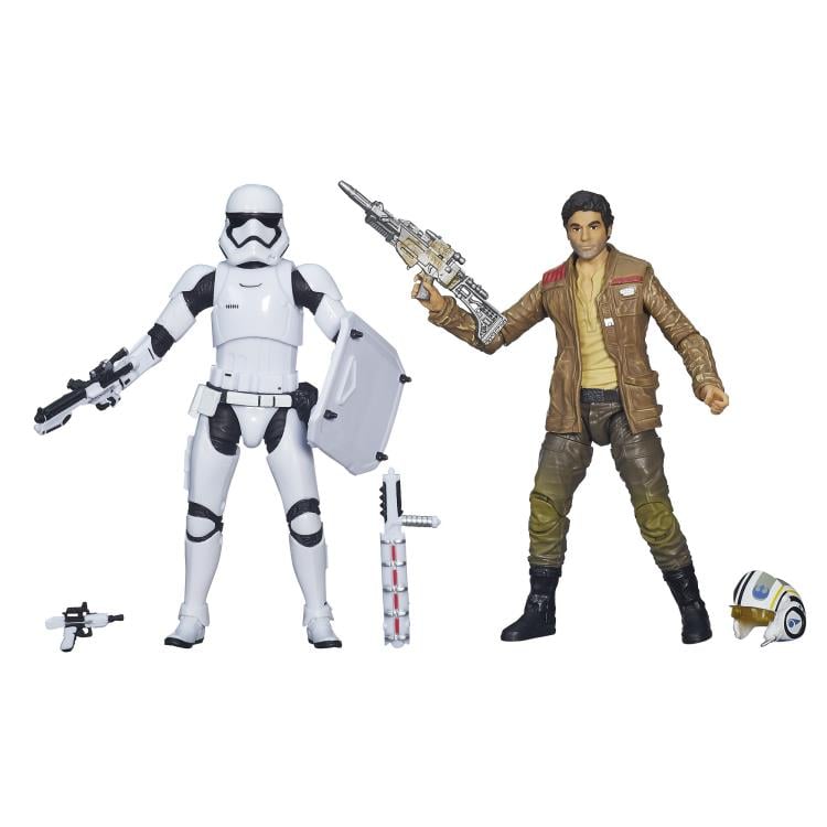 Star Wars: The Black Series 6" Poe Dameron & First Order Riot Control Stormtrooper (The Force Awakens) Gallery Image 3