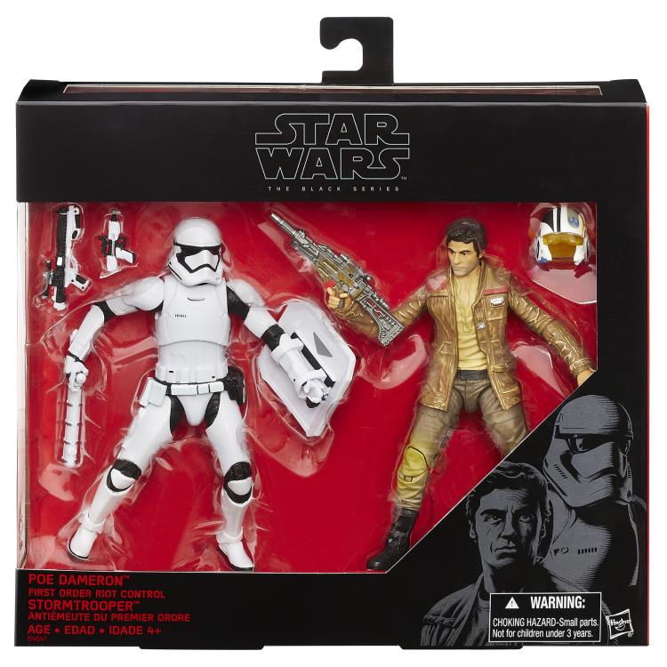 Star Wars: The Black Series 6" Poe Dameron & First Order Riot Control Stormtrooper (The Force Awakens) Gallery Image 4