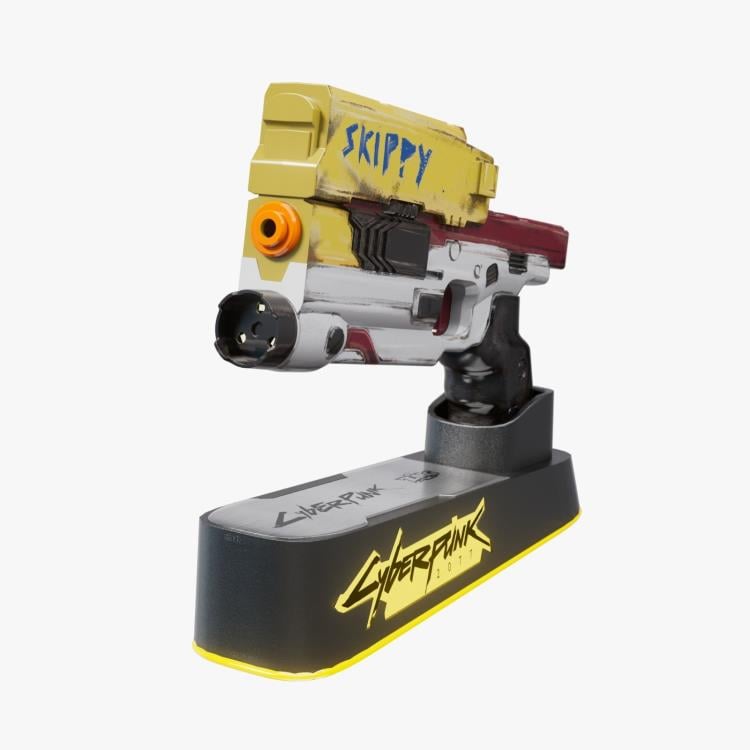 Cyberpunk 2077 Skippy (Blaster with Light-Up Stand) PX Previews Exclusive Replica Gallery Image 3