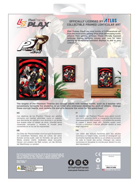 Persona 5 Royal PLAX The Phantom Thieves of Hearts Lenticular Frame Gallery Image 5