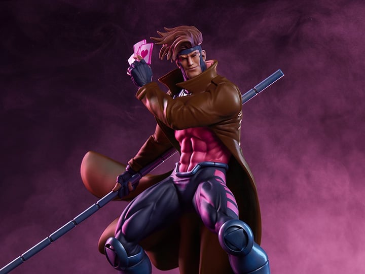 Marvel Gamerverse Classics Gambit 1/10 Scale Statue Gallery Image 1