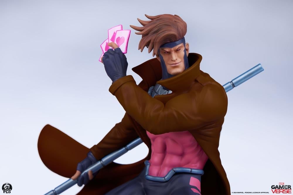 Marvel Gamerverse Classics Gambit 1/10 Scale Statue Gallery Image 17