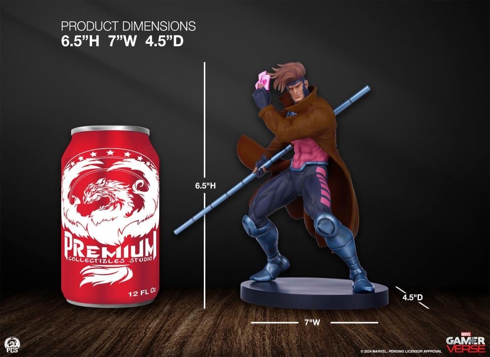 Marvel Gamerverse Classics Gambit 1/10 Scale Statue Gallery Image 18