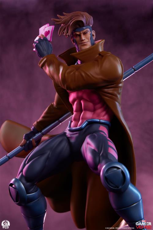 Marvel Gamerverse Classics Gambit 1/10 Scale Statue Gallery Image 6