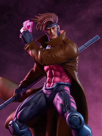 Marvel Gamerverse Classics Gambit 1/10 Scale Statue Gallery Image 2