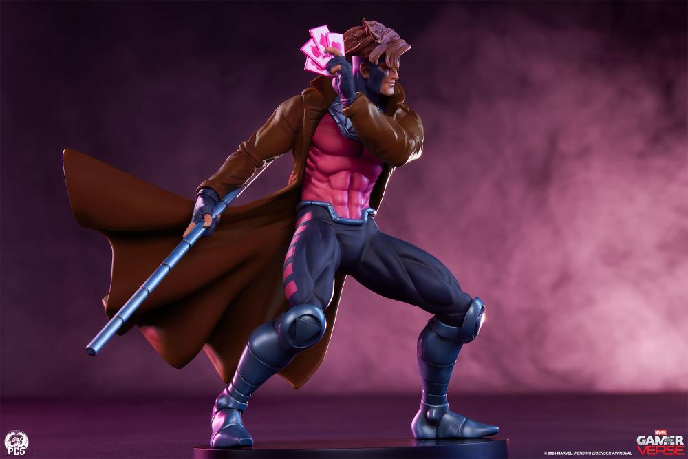 Marvel Gamerverse Classics Gambit 1/10 Scale Statue Gallery Image 4