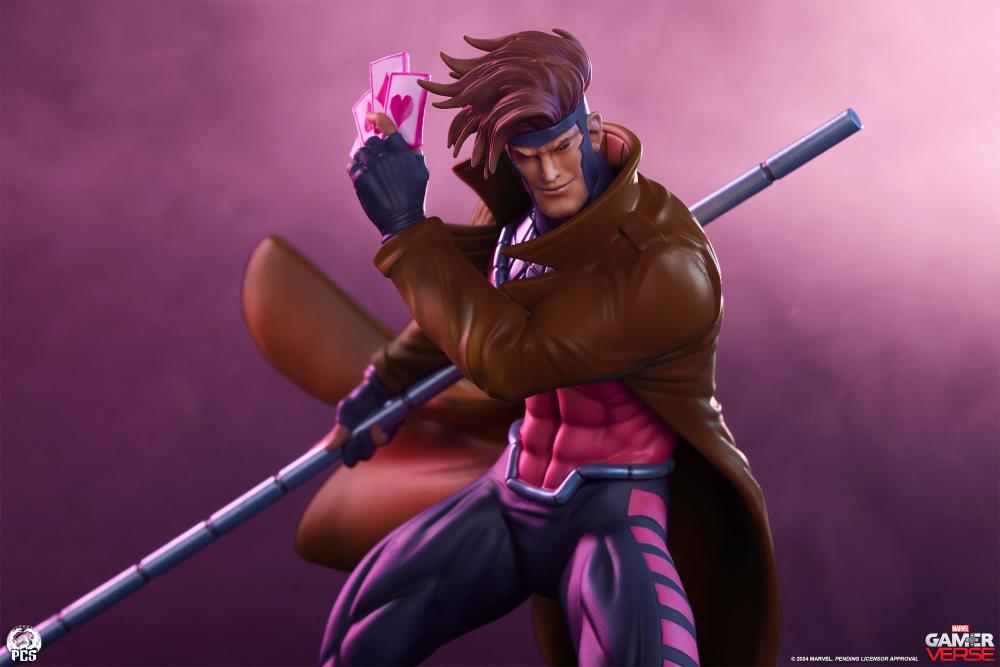 Marvel Gamerverse Classics Gambit 1/10 Scale Statue Gallery Image 5