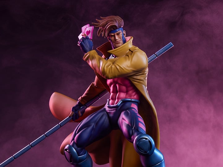 Marvel Gamerverse Classics Gambit (Player 2 Edition) 1/10 Scale Statue Gallery Image 1